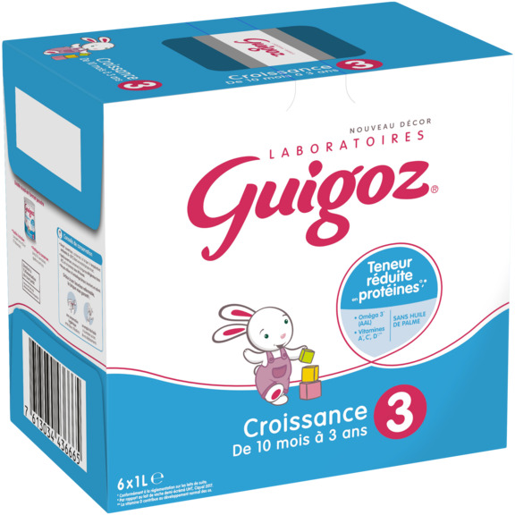 Promo Croissance 3 Optipro de 1 an à 3 ans Guigoz chez Super U
